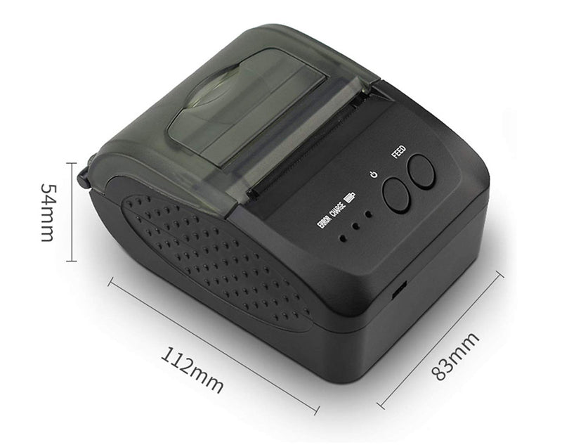 ANDOWL 58mm Portable Thermal Printer Bluetooth Rechargeable Battery Q-P01