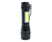 Andowl 95mm Small Tactical Torch Ultra Bright COB Rechargeable Aluminium Q-SD7