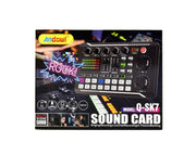 Andowl Portable Sound Card Studio Mixer Sound Effects Q-SK7