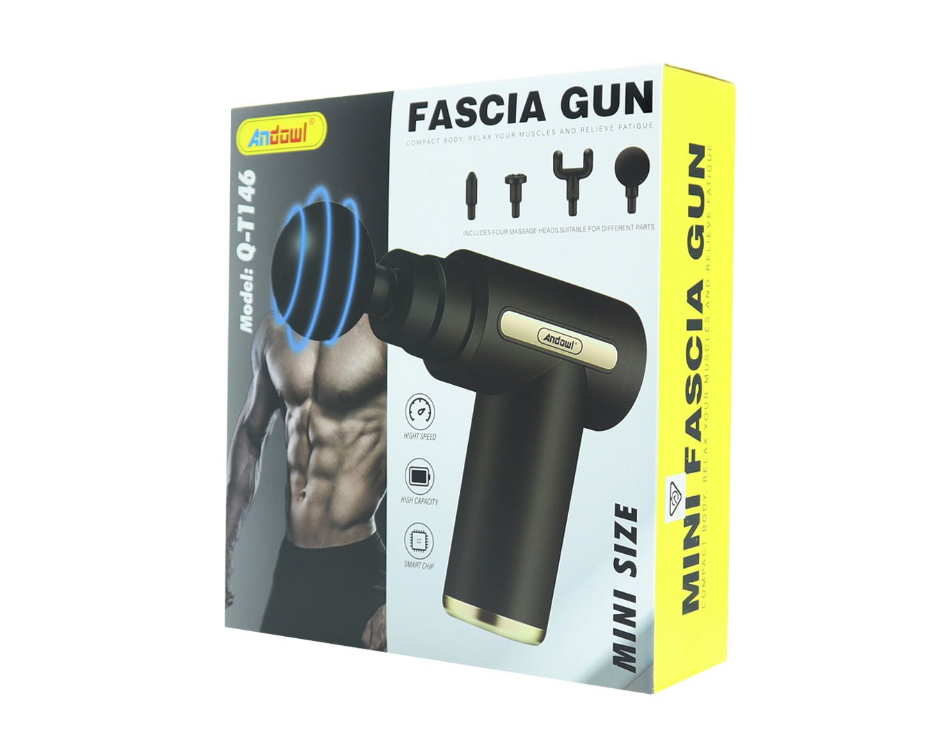 Andowl Hand Held Body Massager Muscle Relaxer Q-T146