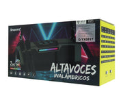 Andowl Portable Bluetooth Karaoke Speaker Dual Wireless Microphones Black Q-YX0817-BLK