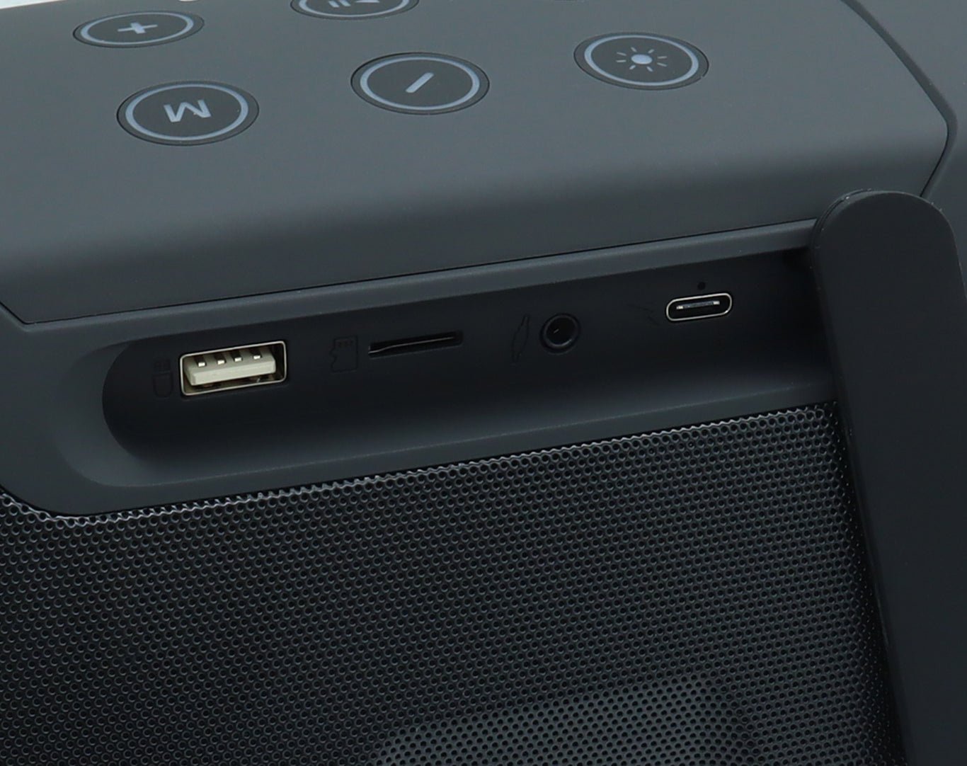 Andowl Portable Bluetooth Karaoke Speaker Dual Wireless Microphones Black Q-YX0817-BLK