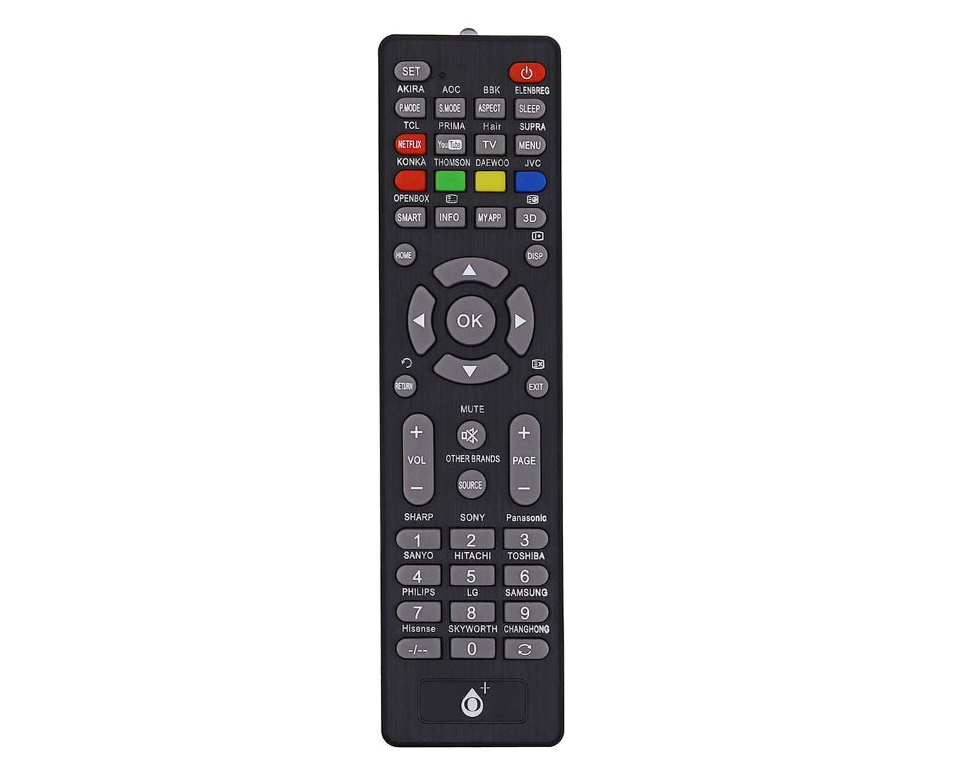 Moveteck Universal TV Remote Control Black R5639