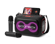 Soonbox Portable Karaoke Speaker LED Flashing Lights Wireless Microphone S3000