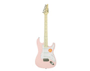 Freedom 6 String Electric Guitar Pink 3m Cable Tremolo Arm ST-PNK
