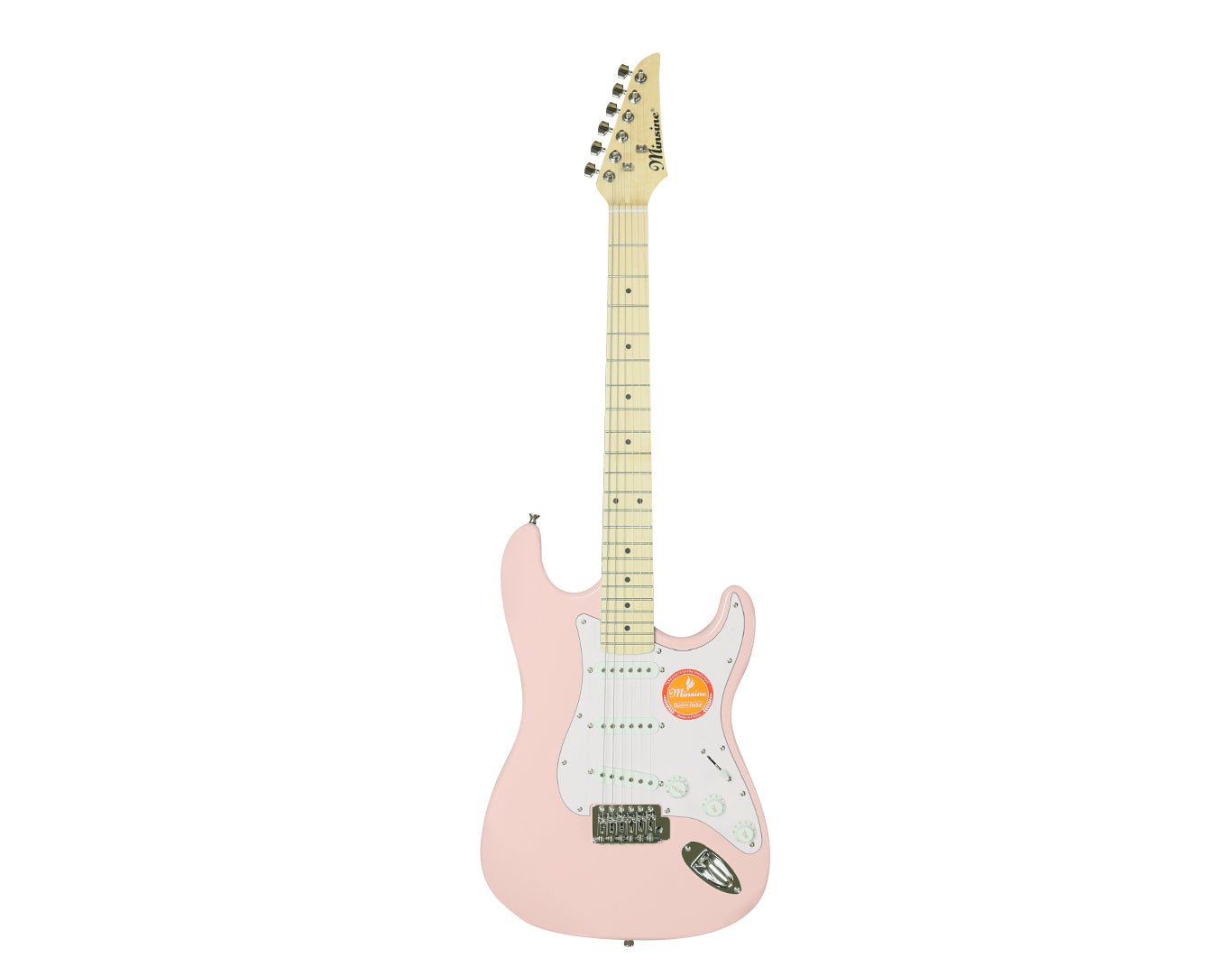 Freedom 6 String Electric Guitar Pink 3m Cable Tremolo Arm ST-PNK