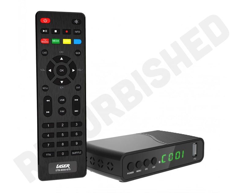 LASER *REFURBISHED* Full HD Digital Set Top Box USB Recording HDMI Media Player STB-9000
