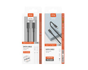 Type-C To Type-C Braided Cable 1.5m 100W Sync Charge Laptop Smart Phone USB C Black TB1306