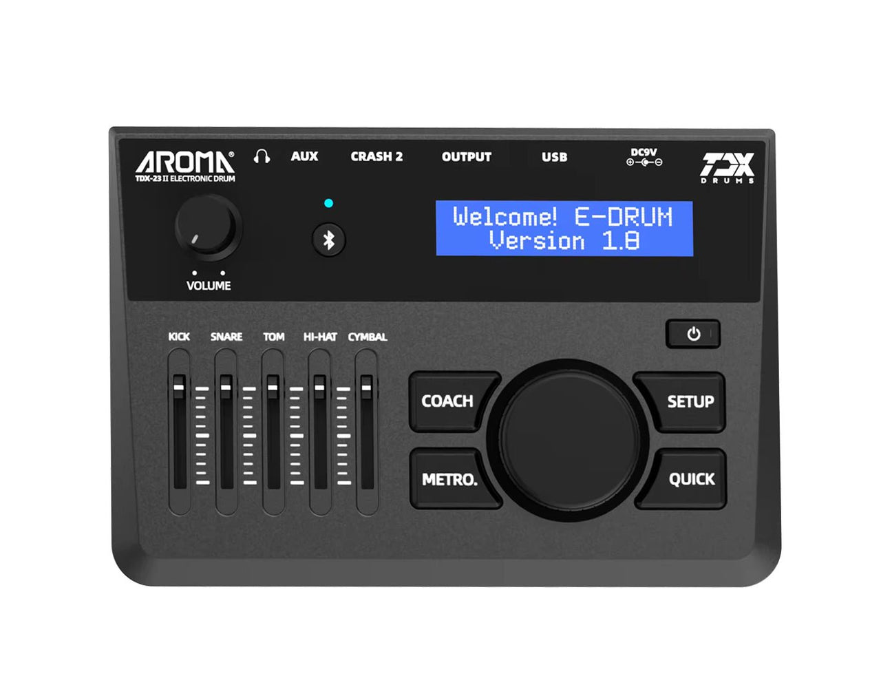 Aroma 5 Piece Premium Electronic Drumkit Package Stool Headphones Drums Practice TDX23II NC3209 TDD10