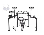Aroma 5 Piece Premium Electronic Drum Kit Package TDX23II