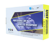 Precision Audio Twin UHF Wireless Microphone System Rechargeable TMUHF32