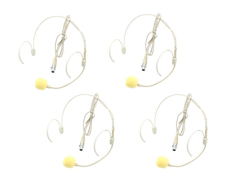 Precision Audio 8 Channel UHF Wireless Microphone System Headset Body Pack Rack Mount LCD Display TMUS08-4&4