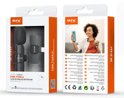 Moveteck Wireless Lapel Microphone Type-C Black TR9206