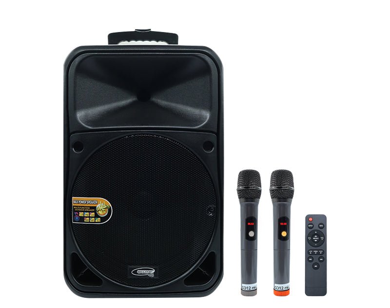 Bluetooth Karaoke Machine 550W Dual Wireless Microphones Party Speaker GD-12 
