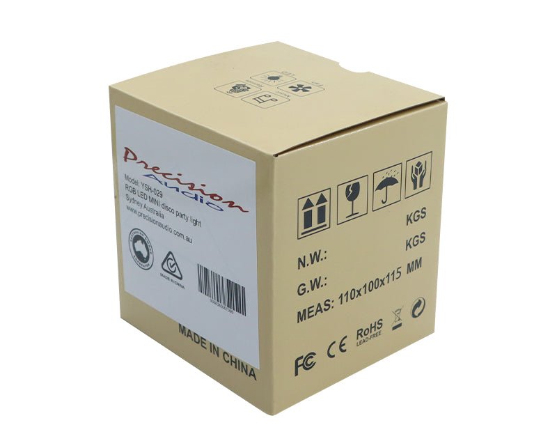 RGB LED Mini Disco Party Light Glow Ball Mounting Bracket YSH-029-NR