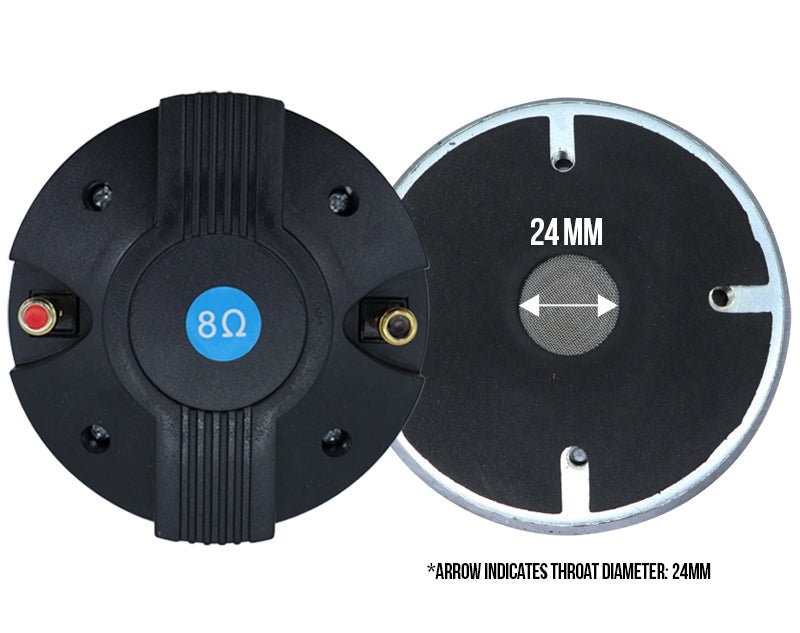 11cm Flat on Spring Clip Titanium Compression Tweeter Driver S391-FL