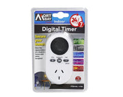 MORT BAY Indoor Digital Timer One Socket 2400W LCD Display