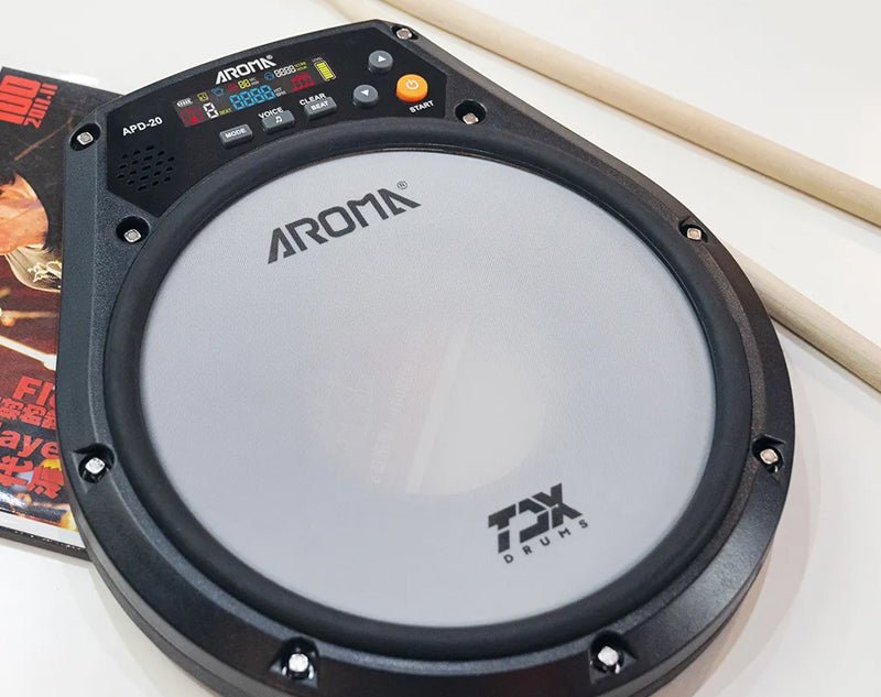 Aroma Digital 8" Drum Practice Pad Mesh Head Metronome Speed Trainer APD20