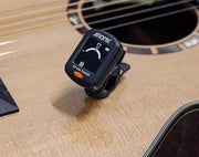 AROMA Mini Clip-On Digital Guitar Bass Ukulele Tuner Rechargeable Battery Colour Screen AT10A