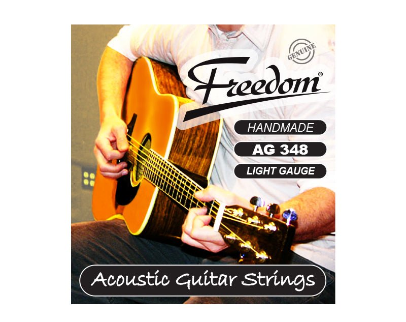 Freedom 10 Pack Acoustic Guitar Strings - Light Gauge AG348