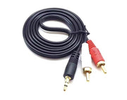 3.5mm To 2RCA Audio Cable 1.5m Black B5323