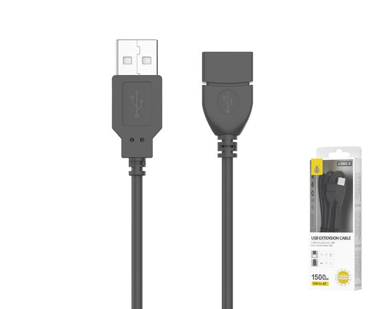 Moveteck USB Extension Cable 1.5m Male to Female Extender Adaptor B5333