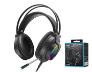 Moveteck Gaming Headphones Built-In Microphone LED lights CT019