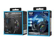 Moveteck Gaming Headphones Built-In Microphone LED lights CT019