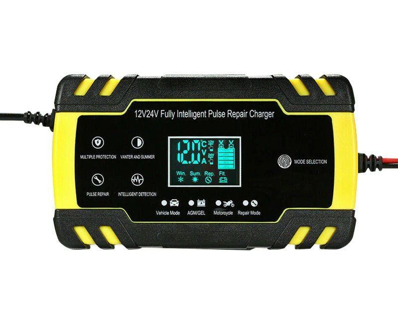 12V / 24V 8A Smart Car Battery Charger LCD Automatic Repair 4WD Boat Caravan Truck