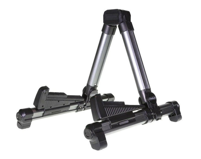 Stadium Travel Guitar Stand Compact Padded Lightweight Aluminium GSMINI