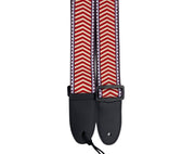 Freedom Guitar Strap Red White Striped GSTRAP3-HT101