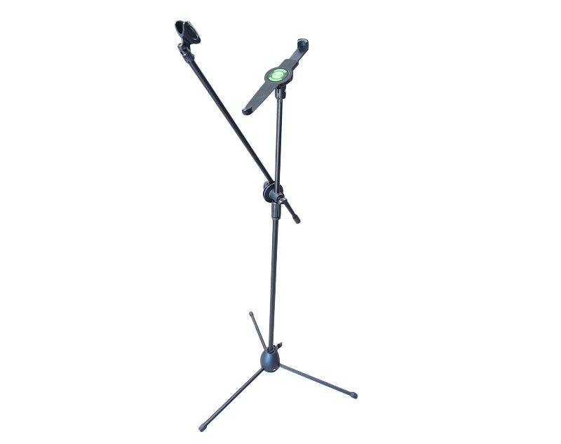 Precision Audio 2-in-1 Tablet and Microphone Stand with Adjustable Boom Arm IP-70B 