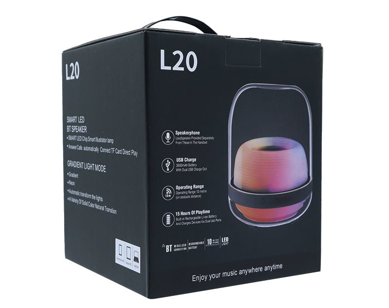 Portable Bluetooth Speaker Dome Glowing LED Lights Rechargeable S921