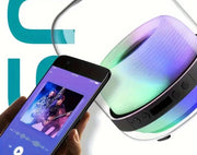Portable Bluetooth Speaker Dome Glowing LED Lights Rechargeable S921