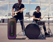 Precision Audio 600W Portable Karaoke Speaker Bluetooth Twin Wireless Microphones LG1200