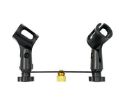 Precision Audio Dual Wired Microphone Holder Clip-On M21