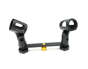 Precision Audio Dual Wired Microphone Holder Clip-On M21