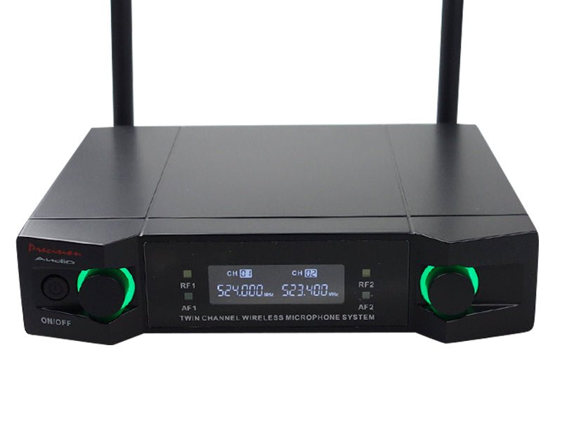 Twin Channel UHF Wireless Microphone System MIC22