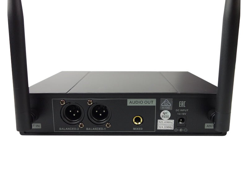 Twin Channel UHF Wireless Microphone System MIC22