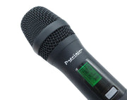 Precision Audio Twin Channel Professional Wireless Microphone System Dual XLR Out MIC24