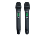 Precision Audio Twin Channel Professional Wireless Microphone System Dual XLR Out MIC24