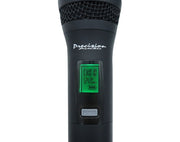 Precision Audio Twin Channel Professional Wireless Microphone System Dual XLR Out MIC24