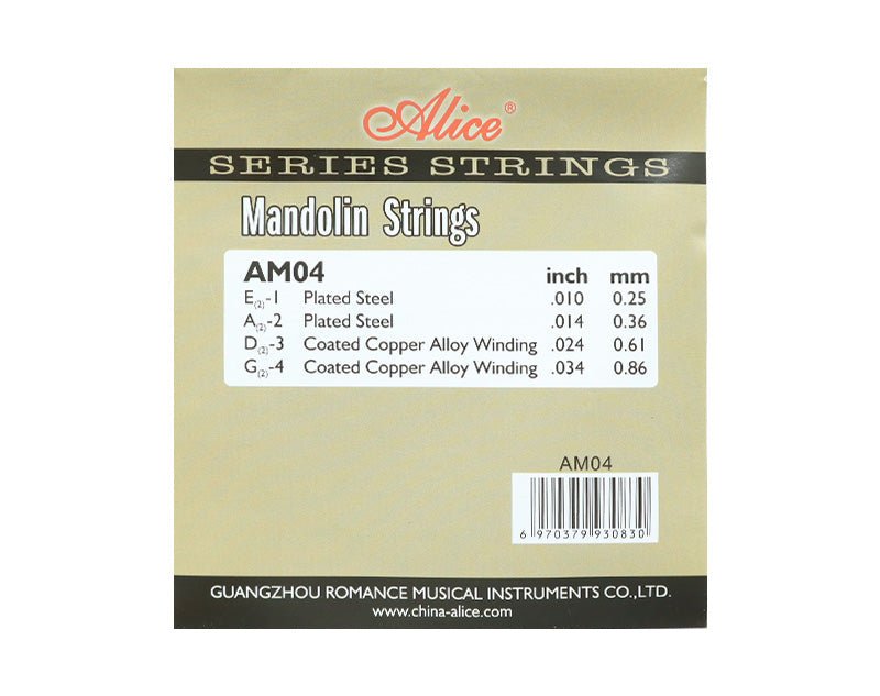 ALICE 10 Pack Mandolin Strings AM04-10PK