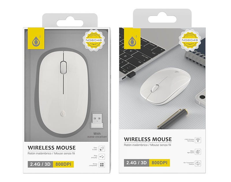 Moveteck Wireless Mouse 2.4 Ghz Receiver Scroll Wheel 800 DPI NG6048