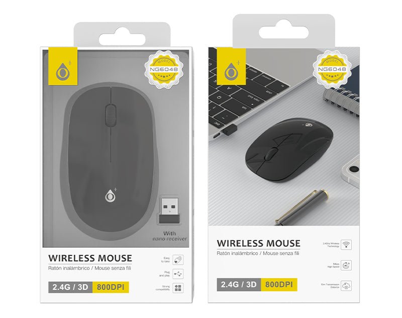 Moveteck Wireless Mouse 2.4 Ghz Receiver Scroll Wheel 800 DPI NG6048