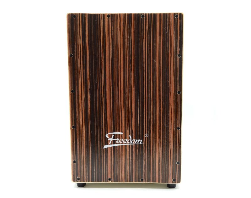 Freedom Cajon Box Drum Snare Wire Padded Case Natural Finish DB01-NAT