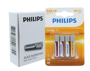 48x Philips AAA Batteries Box Of 12 4 Packs Long Life 1.5V Zinc Chloride PHILIPSAAA