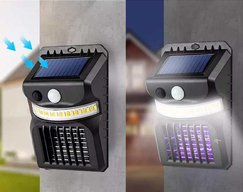 Andowl Solar Mosquito Repeller Mozzie Zapper Sensor Light Q-TY653