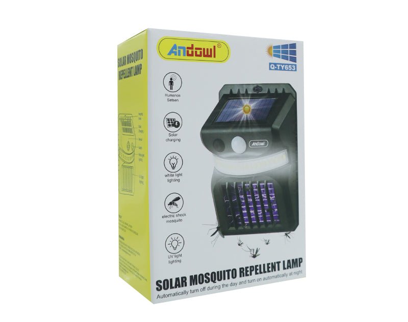 Andowl Solar Mosquito Repeller Mozzie Zapper Sensor Light Q-TY653