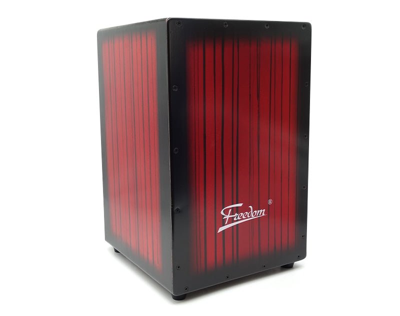 Freedom Cajon Box Drum Wooden Percussion Box Padded Case Red DB01-RED